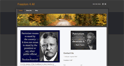 Desktop Screenshot of freedom4all.us